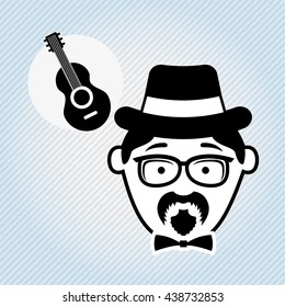 avatar hipster style design 