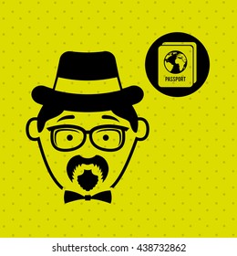 avatar hipster style design 