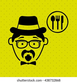 avatar hipster style design 