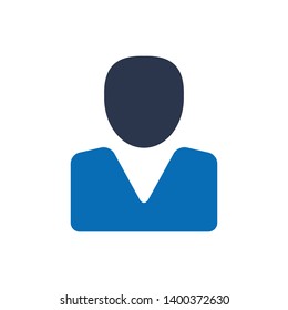 Avatar Human Icon vector Design on white background for website.