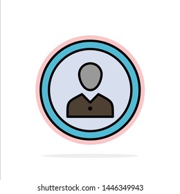 Avatar, Human, Man, People, Person, Profile, User Abstract Circle Background Flat color Icon