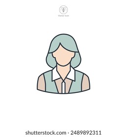 Avatar Icon. Architect theme symbol vector illustration isolated on white background