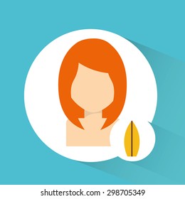 avatar icon beach design, vector illustration eps10 graphic 