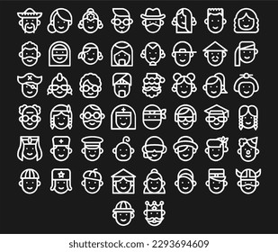 avatar icon with black background