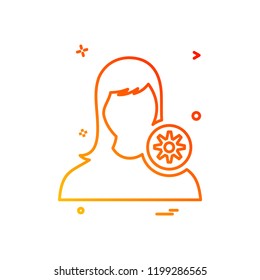 Avatar icon design vector