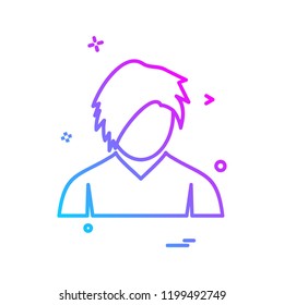 Avatar icon design vector