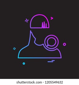 Avatar icon design vector