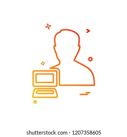 Avatar icon design vector