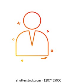 Avatar icon design vector 