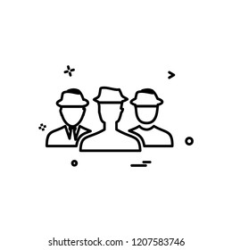Avatar icon design vector