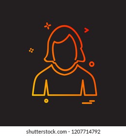 Avatar icon design vector