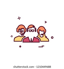 Avatar icon design vector