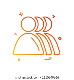 Avatar icon design vector