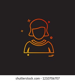Avatar icon design vector