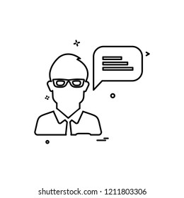 Avatar icon design vector