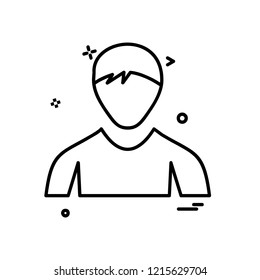 Avatar icon design vector