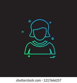 Avatar icon design vector