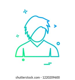 Avatar icon design vector