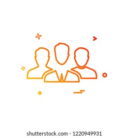 Avatar icon design vector