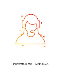 Avatar icon design vector