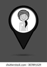 avatar icon design, vector illustration eps10 graphic 