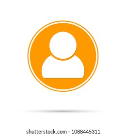 Avatar icon, flat design template, vector illustration