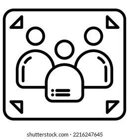 avatar icon or gathering symbol