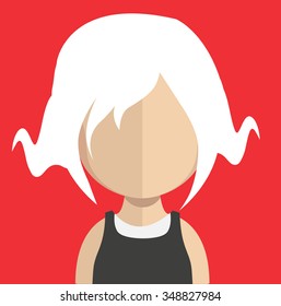 Avatar icon. Girl.