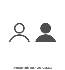 Icono de avatar. Grandes vectores para la web, computadoras, aplicaciones, smartphones, medios sociales, personas, etc
