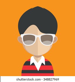Avatar icon. Man.