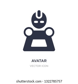avatar icon on white background. Simple element illustration from Future technology concept. avatar sign icon symbol design.