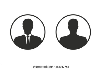 Avatar  icon  on white background. Vector illustration.