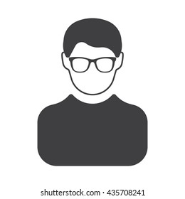 Avatar icon on the white background