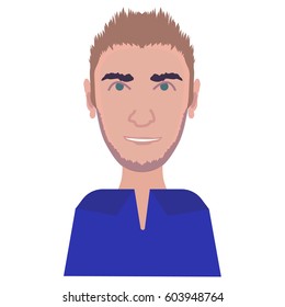 avatar icon on the white background