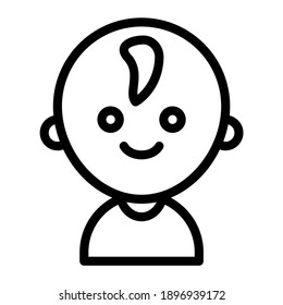 Icono de avatar con estilo de contorno. Adecuado para el diseño de sitios web, logotipo, aplicación e interfaz de usuario.
