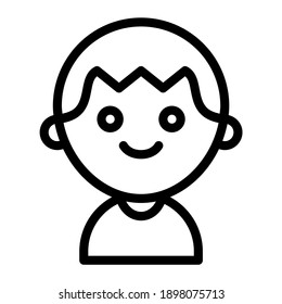 Avatar icon with outline style. Suitable for website design, logo, app and UI.