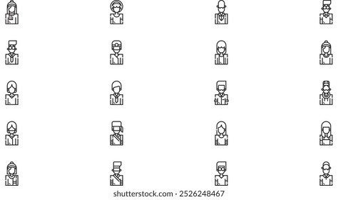 Avatar icon pack High-Quality Vector Icons Collection with Editable Stroke. Ideal for Professional and Creative Projects.