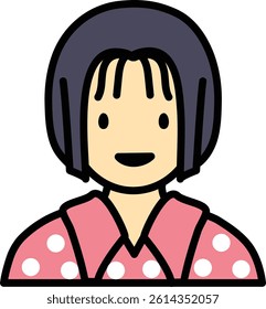 Avatar icon people drawing cartoon black line portraits