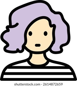 Avatar icon people drawing cartoon black line portraits