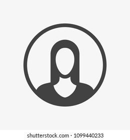 Avatar icon, people icon. Glyph, Solid style. Vector illustration