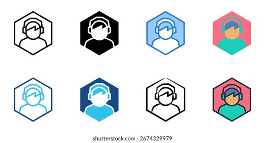 Avatar icon set multiple style collection 
