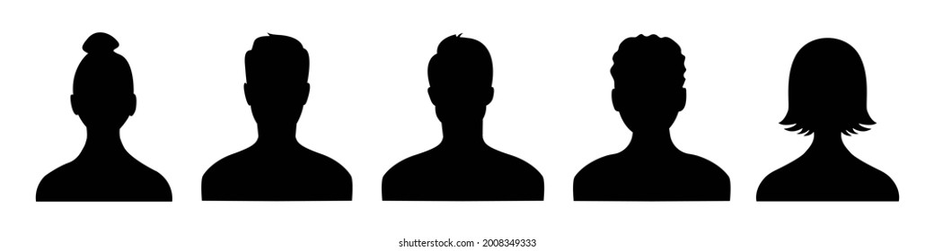 Avatar icon set. Profile icons set. Male and female avatars. Vector illustration eps 10