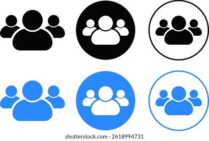 avatar icon set. Profile icons. user signs. people collection symbol
