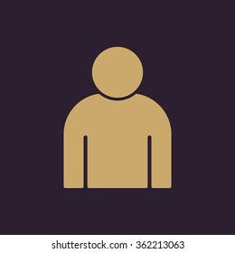 The avatar icon. Avatar symbol. Flat Vector illustration