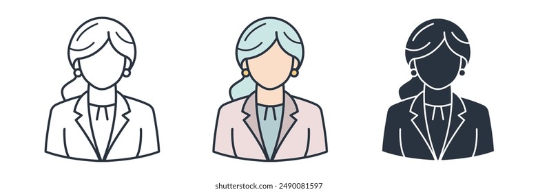 Avatar Icon theme symbol vector illustration isolated on white background