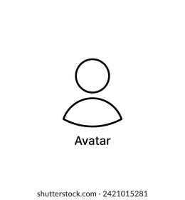 Icono de avatar, usuario, perfil, perfil de usuario