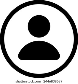 avatar icon vector. contact. symbol, sign