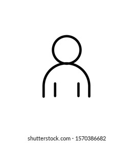 Avatar icon. Vector illustration style is flat iconic symbol, black color, transparent background. Designed for web and software interfaces.