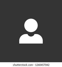 avatar icon vector. avatar sign on black background. avatar icon for web and app