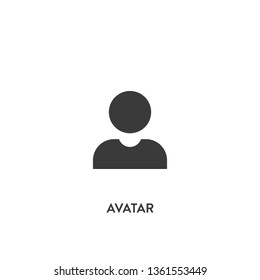 avatar icon vector. avatar sign on white background. avatar icon for web and app